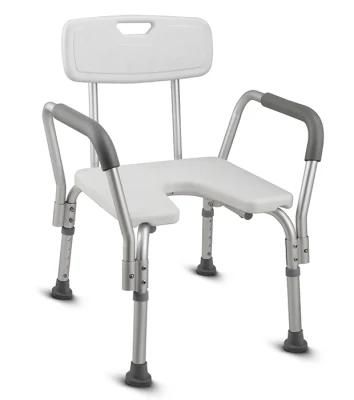Adjustable Height Aluminum Bath Seat Shower Chair Shower Bench