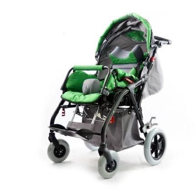 Folding Pediatric Wheelchair Wheel Chairs for Cp Children All Terrain Child Cerebral and Carseat Reclining Commode Disable