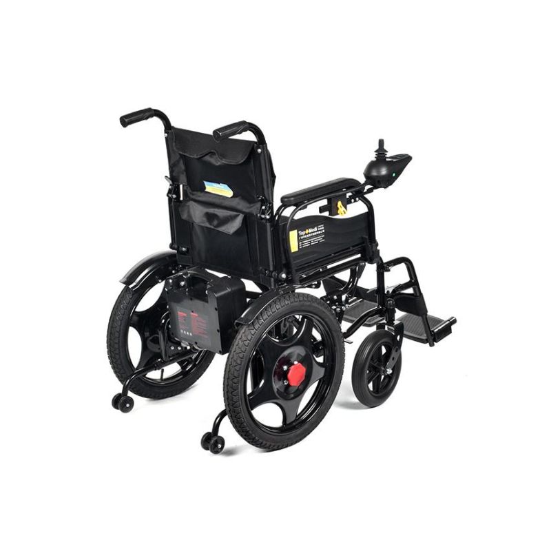 Disabled Power Wheelchair Rearwheel 18 Inch Folding Electric Wheel Chair