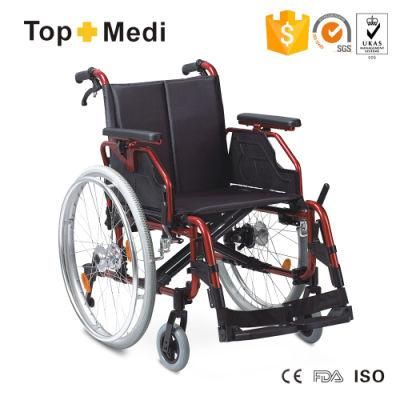Cheap Price Lightweight Disabled Reclining Foldable Manual Aluminum Wheelchair