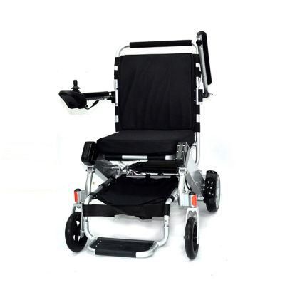 Small Compact Foldable Electric Wheelchair with High Backrest for Sale