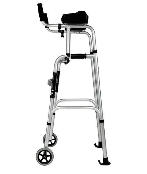 Rollator Walker Foldable Forearm Support Aluminum Walker with Wheels