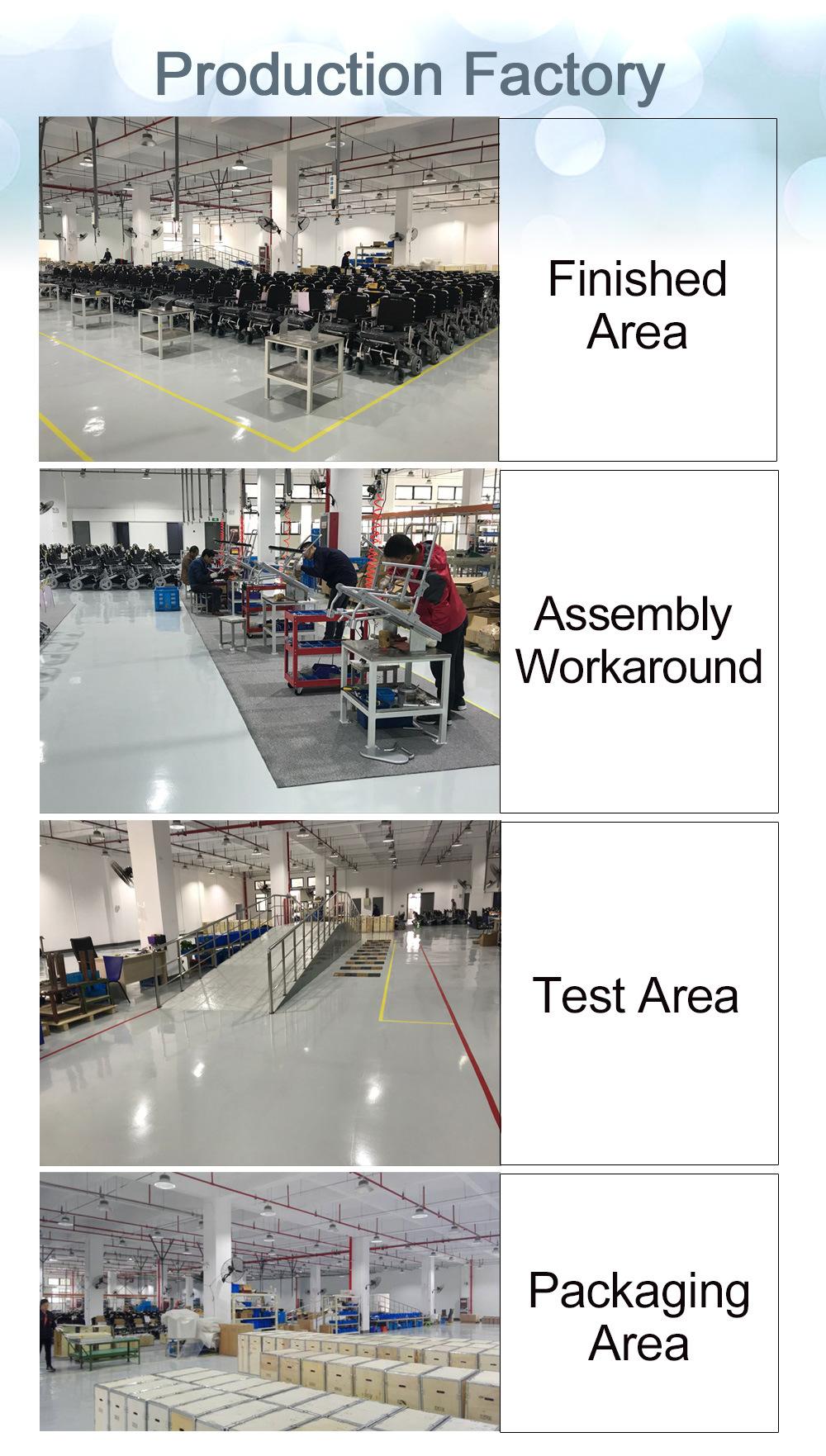 ET-08F22 e-Throne Heavy-Duty Motorized Portable Mobility Electric Power Wheelchair with fast detachable motors