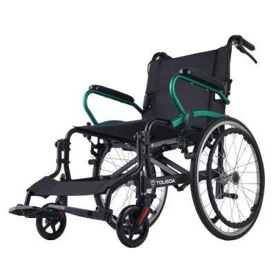 Basic Model Economy Economic Aluminum Steel Manual Light Weight Folding Wheel Chair