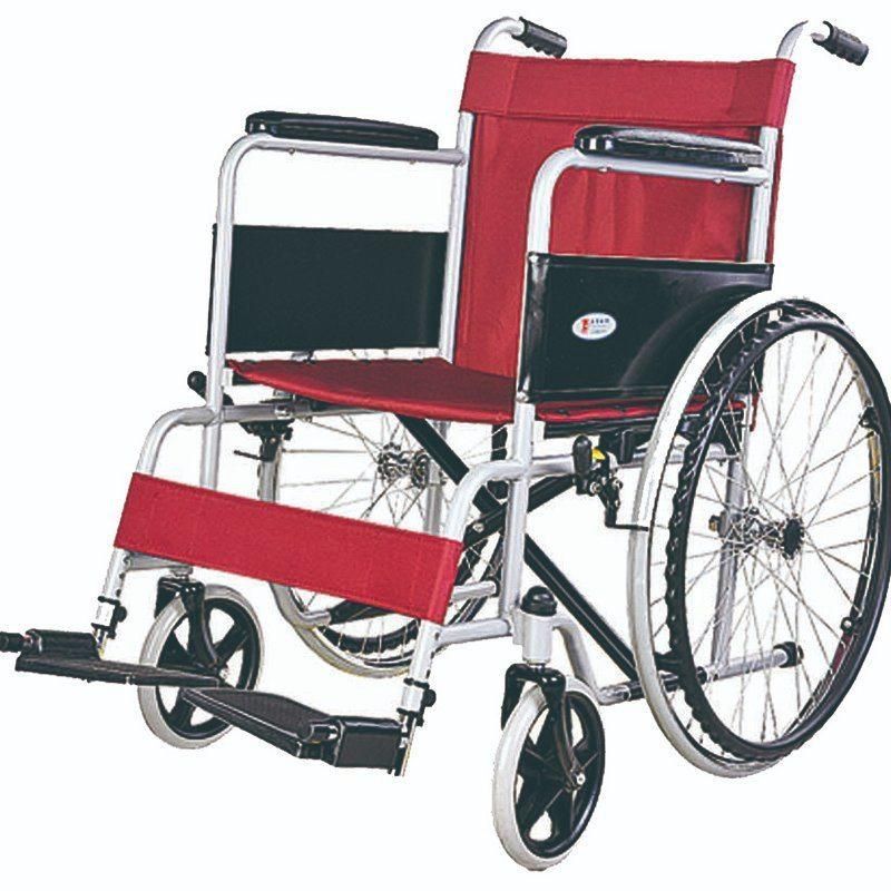 Steel Coating Frame and Soft Seat Wheelchair