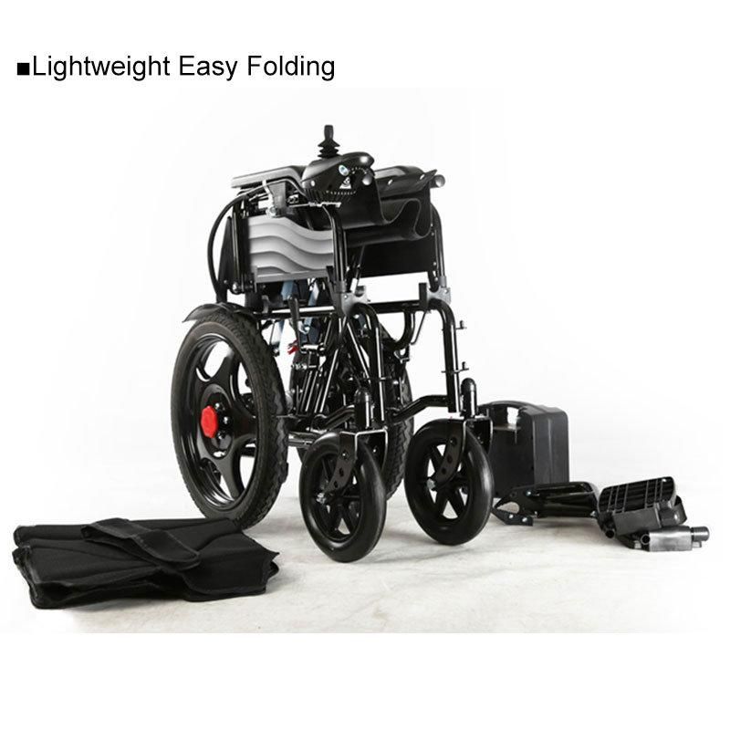 Fold Electric Wheelchair with Detachable Armrest