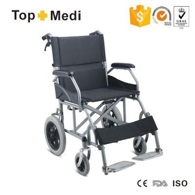 Topmedi Foldable Backrest Folding Cheap Prices Manual Steel Wheelchair
