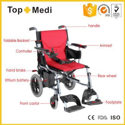 Power Operated Wheelchair Electric Wheelchair with Motor Tew091