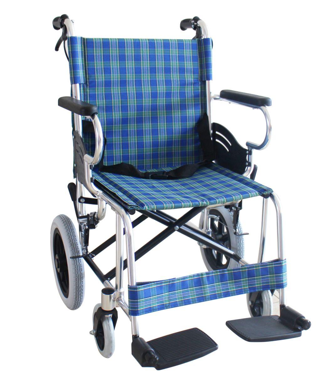 Factory Direct Sales Lightweight Aluminum Folding Wheelchair for Disabled