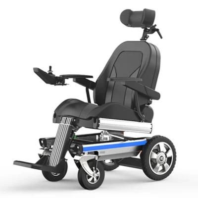 Folding All Terrain Power Wheelchair Durable Captain Seat Electric Wheelchair