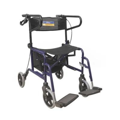 Multi-Function Aluminum Electric Rollator Wheelchair Walker Shopping Cart
