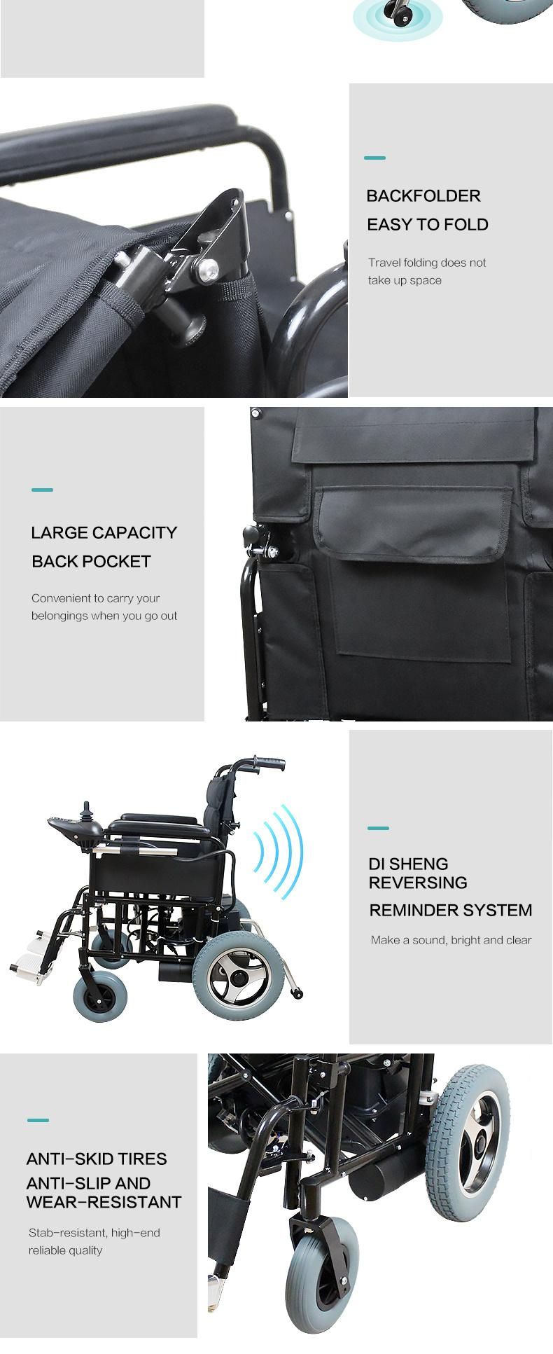 Electric Power Wheelchair Fold Heavy Durable Wheel Chair