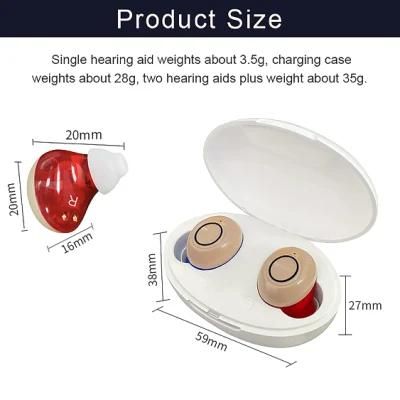 Adult Resistant Powderful Battery Ditigal Mini Invisible Wireless Hearing Aid Price